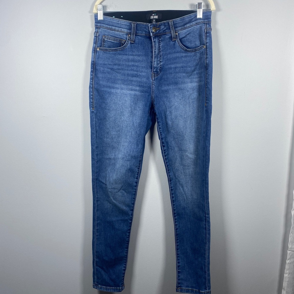 LuLaRoe Skinny Jeans Magic Waist Women's 30 Blue High Rise‎ Stretch L-161367